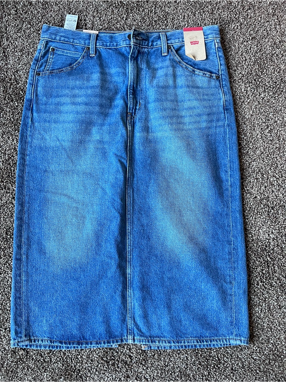 Levi's Blue Denim Pencil Skirt